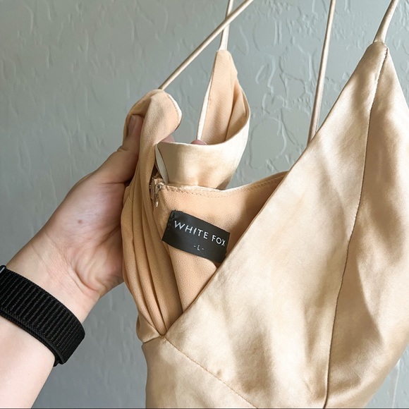 Field Of Dreams Midi Dress Champagne - Picture 6 of 6